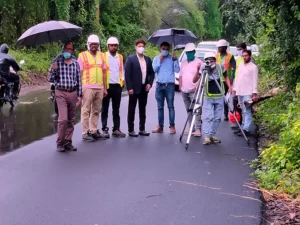 Mr. Akash Singh during site inspection